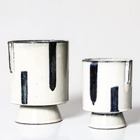 Design minimaliste petits Pots de fleurs en céramique Pot de bonsaï unique pour la décoration de la maison et de l'hôtel Décor de jardin