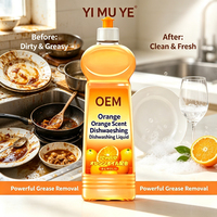 Détergent dégraissant puissant parfumé à l'orange, marque privée OEM, 500 ml, pour familles, restaurants, hôtels, vente en gros, grand format