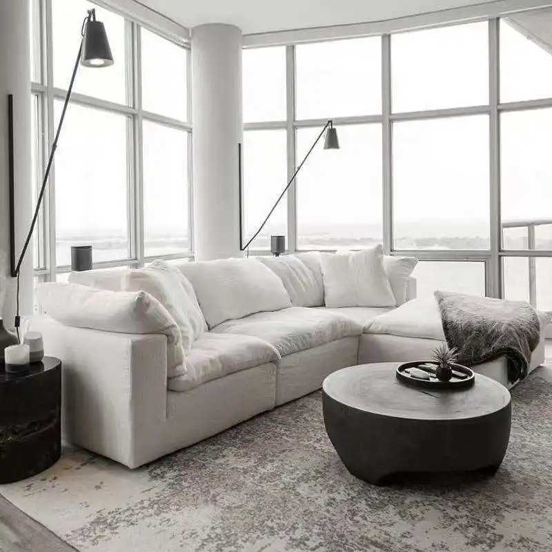 Đám Mây Thiết Lập Ghế Modular Cắt Sofa Thoải Mái Lông Xuống Cắt Whitecouch M Ghế Sofa Cho Nhà Sang Trọng Trong Nhà Phòng Khách