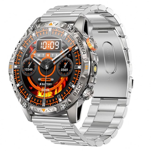 2026 YK16 Smart Watch for Outdoor Sports  1000mAh Battery Health Fitness Tracker Heart Rate BP Answer Call Compass