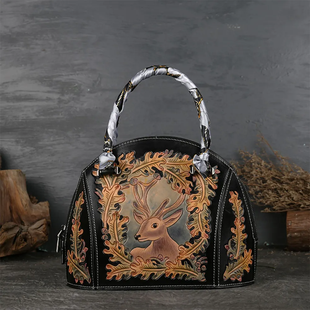 กระเป๋าถือสำหรับผู้หญิงกระเป๋านักออกแบบหนังวัวแท้ไม่มียี่ห้อ
