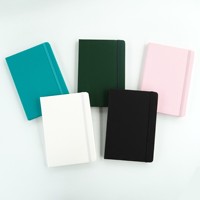 Journal à couverture rigide en cuir souple A5 de haute qualité avec logo personnalisé et reliure à coudre pour réunions d'affaires Fournitures de bureau