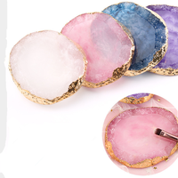 BIN Résine Peinture Palette Nail Art Irrégulier Rond Palette Plateau Or Bord Plaqué Ongles Conception Outils Vernis À Ongles Palette De Mélange