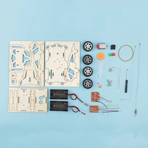 Mô Hình Gỗ DIY Câu Đố Đồ Chơi Không Dây Điều Khiển Từ Xa Xe Điện Tử Giáo Dục Công Nghệ Gốc Đồ Chơi Khoa Học Thí Nghiệm Kit - Product Image 3