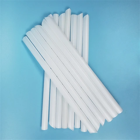 Composable White Pla Straw Ecological Alternative To Plastic Straws Biodegradable