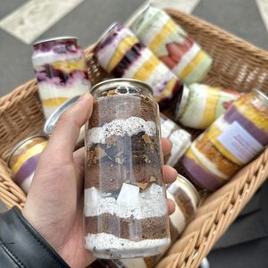 Offre Spéciale – Pot à Gâteau en Plastique Alimentaire Sans BPA 250ml 330ml 500ml pour Boîte PET pour Mousse, Dessert, Gâteau, Crème Glacée - Product Image 2