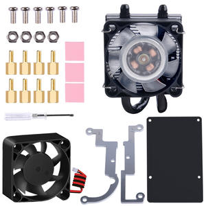 GeeekPi Clear Black Ice Tower Cooling Fan V2.0 Super 7 Warna Lampu Bracket 5-Layer Acrylic Case untuk Raspberry <span class=keywords><strong>Pi</strong></span> 3B+/4B - Product Image 5