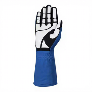 Gants de course unisexes en PU bleu et blanc de haute qualité, à doigts entiers, antidérapants, pour activités sportives en extérieur - Product Image 2