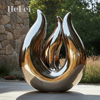 Sculpture de jardin personnalisée en acier inoxydable, statue d'art pour hall d'hôtel, décoration de bassin d'eau, conception OEM