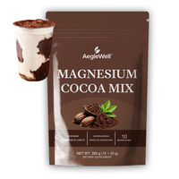 AegleWell Poudre de magnésium à mélanger avec du cacao, L-théanine, Ashwagandha et Bacillus Coagulans – 15 sachets individuels