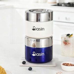 Siasin Stainless Steel Double Layer Vacuum Insulated Lunch Box 1-3L Thermal Food <b>Container</b> for Office Use - Product Image 1