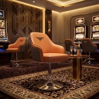 Chaise de baccarat de luxe avec mousse à mémoire de forme, design moderne, logo OEM - pour hôtel, bar, tabourets à accoudoirs