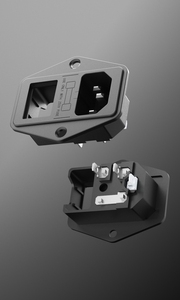 Hợp nhất AC Ổ cắm điện IEC đầu vào C14 kết nối và chuyển đổi huaconn HC-99 thiết bị đầu vào ổ cắm nam cắm với cầu chì chủ - Product Image 2