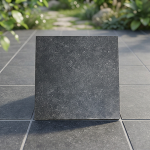 Pavé en porcelaine pleine masse Blue Stone Black : 20 mm – Carreaux architecturaux aspect ciment 600x600 mm R11 - Product Image 1