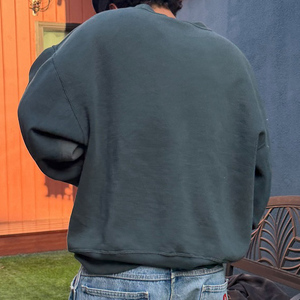 <span class=keywords><strong>Felpe</strong></span> Oversize Vintage Personalizzate <span class=keywords><strong>con</strong></span> Lavaggio Acido e Collo Tondo per Uomo, <span class=keywords><strong>Felpe</strong></span> Unisex in Cotone Pesante <span class=keywords><strong>con</strong></span> Schizzi di Vernice - Product Image 2