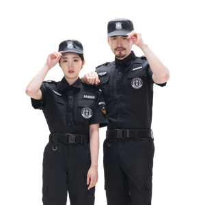 Màu Xanh Màu Xám Trắng Ngân Hàng Quốc Gia Sân Bay Chiến Thuật Ngắn Tay Áo Polo Áo Sơ Mi An Ninh Bảo Vệ Đồng Phục - Product Image 2