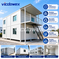 VICDOWEX Maison conteneur préfabriquée personnalisée pour camp de construction, bureau, entrepôt, logement pour travailleurs