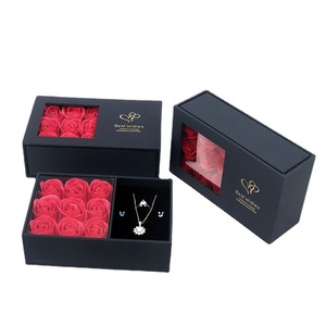 Scatole d'imballaggio dei gioielli del rossetto della collana dell'anello degli <span class=keywords><strong>orecchini</strong></span> del contenitore di regalo del <span class=keywords><strong>fiore</strong></span> immortale - Product Image 3