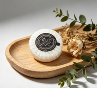 Savon d'hôtel minimaliste emballé individuellement, rond, pour hôtel, spa et maison d'hôtes