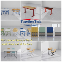 Meubles d'éducation Montessori pour la maternelle, bureaux et chaises pour enfants, 4 à 6 places, réglables en hauteur, en plastique, rectangulaires, pour l'étude des enfants