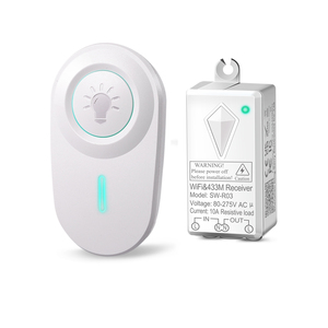 Kit interruttore luce intelligente Wireless WiFi 2.4Ghz Alexa e telecomando Google nessun Hub richiesto per lampada a LED da soffitto Max. Corrente 10A - Product Image 1