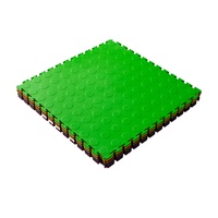 Baldosas de suelo modulares entrelazadas con patrón de puntos de PVC Suelos de vinilo de plástico para garajes Baldosas de garaje entrelazadas fáciles de instalar