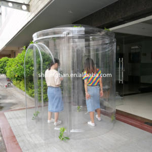 ホットセールファッショナブルな大きな透明な厚いPCポリカーボネート真空成形ドームハウススターホームキャンプレストランD 2000mm360度ビュー - Product Image 1