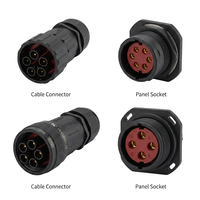 Connecteur étanche IP67 à baïonnette mâle M40 à 2-5 broches, personnalisé, prix de gros, pour éclairage extérieur, voitures, nouvelles énergies