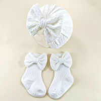 Conjunto de Gorro y Calcetines para Bebé, Color Sólido, Gorro de Punto Transpirable, Accesorios de Comercio Exterior, Gorro Fetal