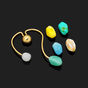 Custom Irregular <b>Decoration</b> Buckle Ring Rhinestones Bead Women Shoulder <b>Shoes</b> Dress Metal Pin Bikini Connector Buckle - Product Image 5