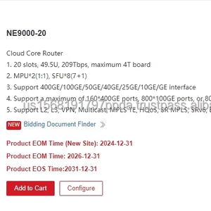 Paquete de enrutador IP de 20 puertos 100GE/50GE-QSFP28, 02314AVV CR9P9KHALN8N, CR9P9KHALN8N, paquete de enrutador IP de 1, 2, 1, 2, 1, 2, 1, 2, 1, 2, 1, 2, 2, 1 - Product Image 1