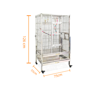 Papağanlar ve kuşlar için hafif dayanıklı paslanmaz çelik kuş Villa kafes Pet Shop kullanımı çevre dostu tasarım - Product Image 2