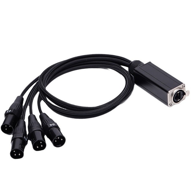 Xlr To Rj45 Cable 3p To 8p8c Dmx Signal Adapter For Stage Equipment