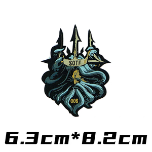 สายรัดแขนมหัศจรรย์แผ่นรีดติดเสื้อสำหรับขับรถบรรทุกป้ายผ้าถักลายสิ่งมีชีวิตออกแบบได้ตามต้องการ - Product Image 5