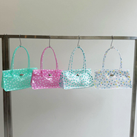 Sac fourre-tout de luxe en gelée à pois imprimé sur mesure pour femme, sac à main étanche, sac à bandoulière spacieux pour le bureau et la salle de sport