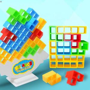 Crianças 64pcs Brinquedo Educativo <span class=keywords><strong>Set</strong></span> Balanceamento Empilhamento Brinquedos Russian Music <span class=keywords><strong>Building</strong></span> Blocks <span class=keywords><strong>Balance</strong></span> Game - Product Image 2