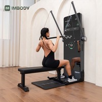 IMBODY Quiet Multi Gym UK Équipement de gym mural avec contrôle par application et miroir d'analyse corporelle intelligent
