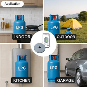 Capteur de <span class=keywords><strong>niveau</strong></span> de <span class=keywords><strong>gaz</strong></span> <span class=keywords><strong>propane</strong></span> à ultrasons BT avec alertes via application, moniteur intelligent de réservoir GPL à montage inférieur pour usage domestique et industriel - Product Image 3