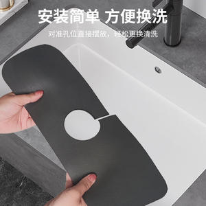 แผ่นรองก๊อกน้ำรูปทรงกล้วยสำหรับเคาน์เตอร์อ่างล้างจานในครัว ดูดซับน้ำได้ดี ป้องกันน้ำกระเด็น ทำความสะอาดง่าย พื้นผิวแบบด้านทำจากเส้นใยโพลีเอสเตอร์ - Product Image 4