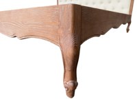 Tête de lit rembourrée à cadre capitonné de style français de luxe GB55-6-B Lit double en bois massif pour meubles de chambre à coucher