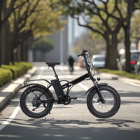 Bicicleta Eléctrica de Montaña Plegable de 20 Pulgadas con Llantas Gruesas para Nieve, Asistencia de Litio, Cuadro de Acero, 48V, 7 Velocidades, 1000W - ¡Gran Oferta!