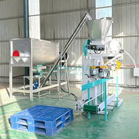 Machine d'emballage de poudre sèche à vis sans fin pneumatique 50 kg, machine d'ensachage de protéines en poudre 25 kg, ensacheuse de farine 35 kg haute précision