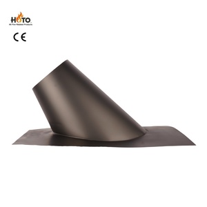 Kit de traversée murale en acier inoxydable poli pour tuyau de cheminée de 6 pouces avec <span class=keywords><strong>pare</strong></span>-<span class=keywords><strong>étincelle</strong></span>s et capuchon de cheminée pour foyers - Product Image 4