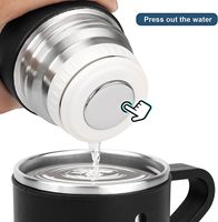 Cadeaux de luxe personnalisés 500ml Bouteille thermos à vide en acier inoxydable à double paroi Ensemble de bouteilles d'eau isolées avec 3 couvercles