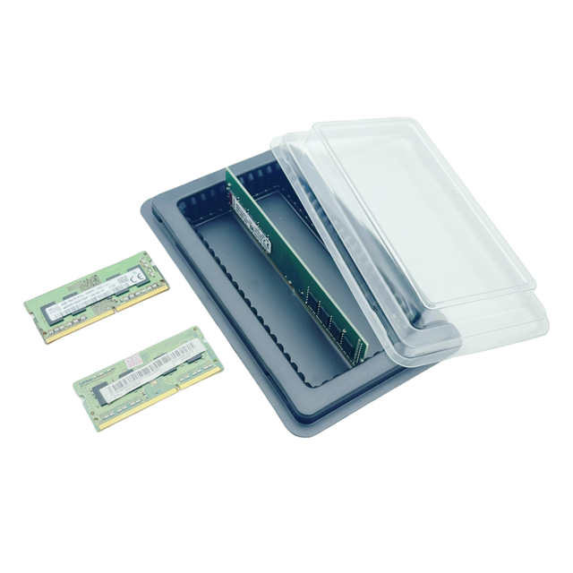 Wholesale Disposable Plastic/PS/PET Rectangular Tray Packaging Box for DDR3 DDR4 Memory Sticks