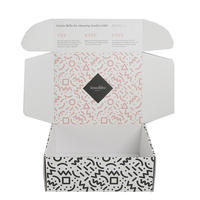 Boîte d'emballage personnalisée pour vêtements CustomTrendy, impression personnalisée, écologique, recyclable, avec impression de logo à l'extérieur et à l'intérieur