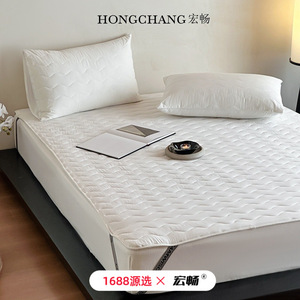 Mattress Protector 100% Cotton Anti-Slip <b>Bed</b> Protection <b>Pad</b> Minimalist Style For Adults 120x200cm 135x200cm 150x200cm 180x200cm - Product Image 2