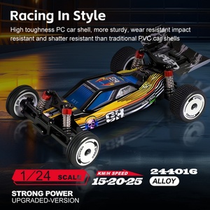 Wltoys SJY-244016 Coche de Carreras Eléctrico de Dos Ruedas a Escala 1/24, Mini RC Drift de Alta Velocidad con Luces LED, Listo para Usar, 6 Juguetes de Carreras - Product Image 2