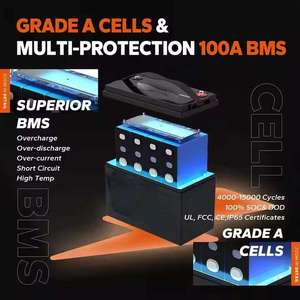 ソーラー発電機Lifepo4バッテリーパックエネルギー貯蔵用リチウムイオン電池<span class=keywords><strong>12v</strong></span> 24v 48 ah 200ah 300ah
