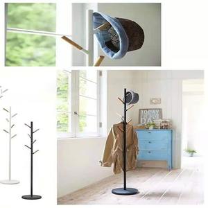 <span class=keywords><strong>เสา</strong></span>เดียวที่ทันสมัยชั้นวาง<span class=keywords><strong>หมวก</strong></span>แบบมัลติฟังก์ชั่นชั้นแขวนทำจาก<span class=keywords><strong>ไม้</strong></span>เหล็กสำหรับผู้ใหญ่ชั้นวางห้องนั่งเล่นแบบตั้งพื้น - Product Image 3